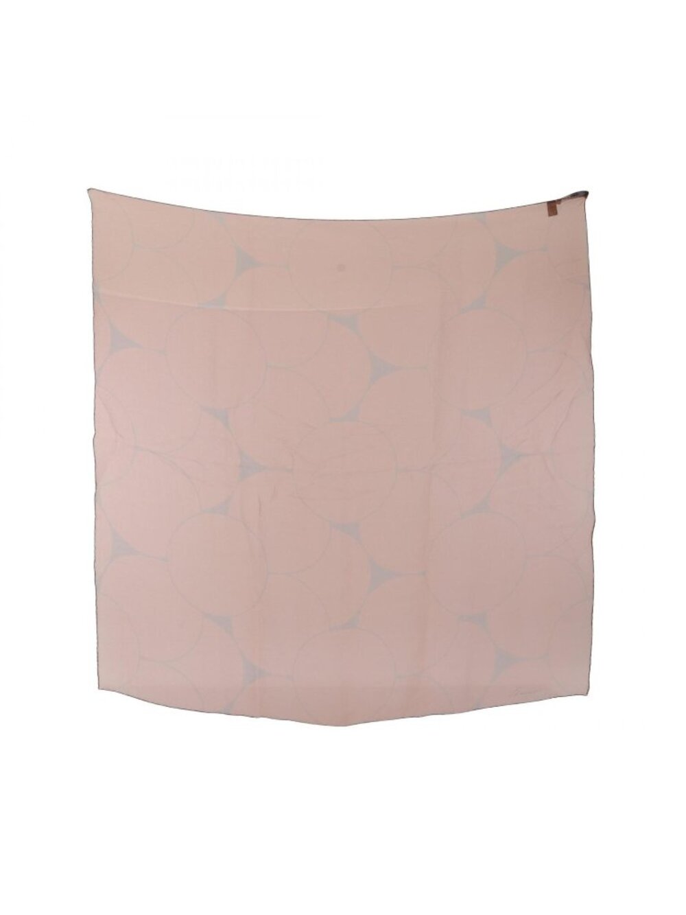 Gucci Scarf All Over Print Chiffon Orange Silk